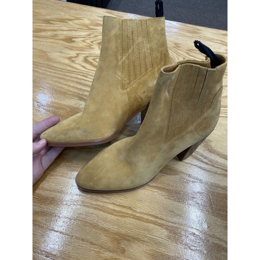 Rag & Bone Rover Bootie Women's 6 Brown Bourbon Suede High Heel Ankle Boots S43